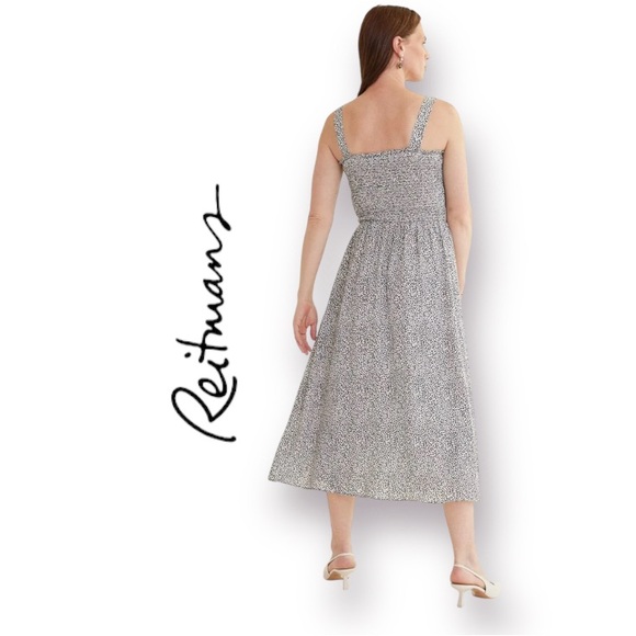 3X Reitmans Gauzy, Flowy, Button Down Dress with Shirred Bodice, Fully Lined NWT - Picture 3 of 15